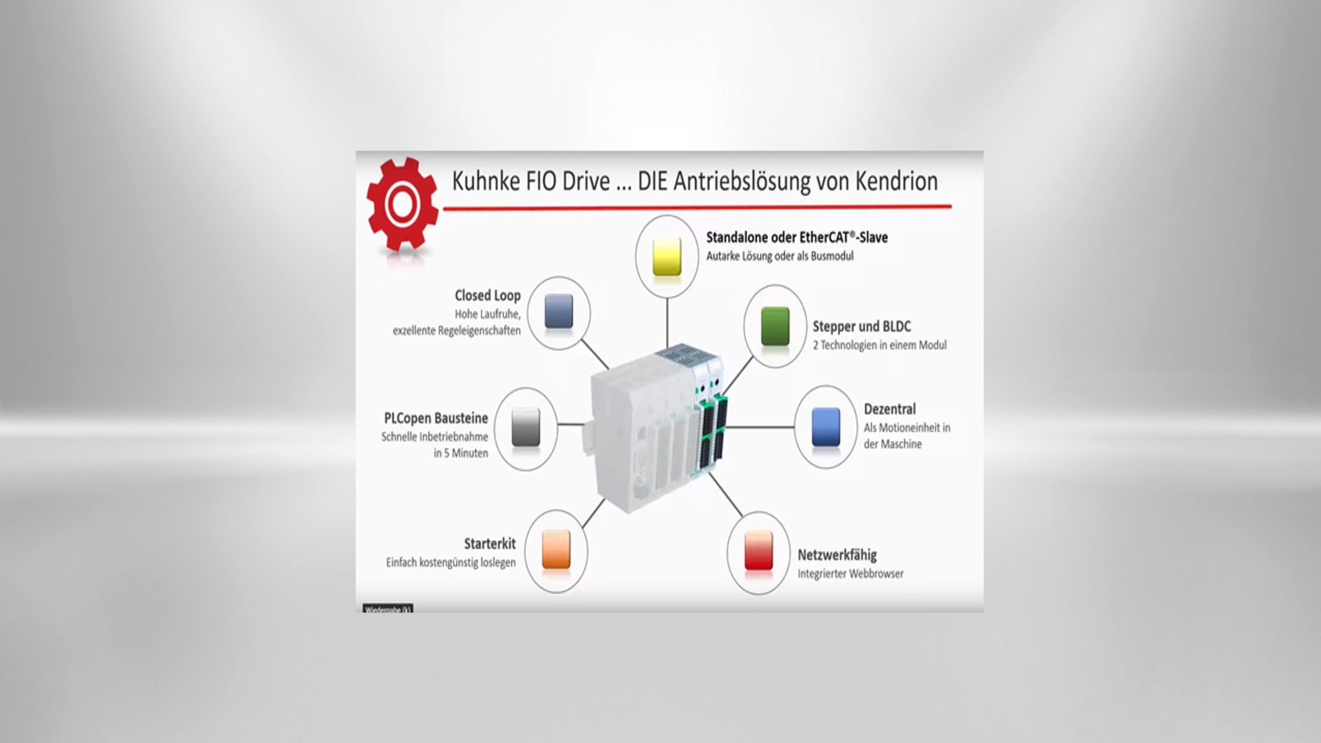 Kompakter Antriebsregler: Das dezentrale EtherCAT I/O-Modul „Kuhnke FIO Drive Control“