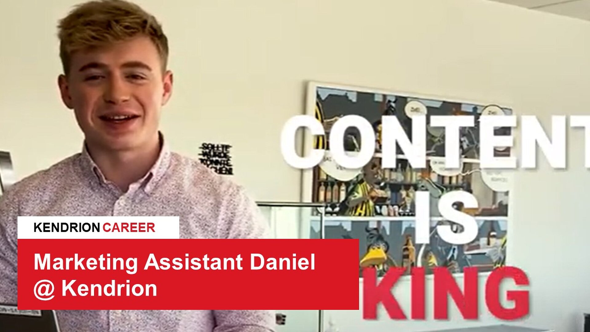 The specialist: Daniel Hartung, Marketing Assistant at Kendrion