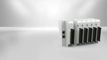 CODESYS SPS modular I/O terminal with EtherCAT fieldbus from kendrion. CODESYS SPS modular FIO I/O terminal EtherCAT with PLC possible.